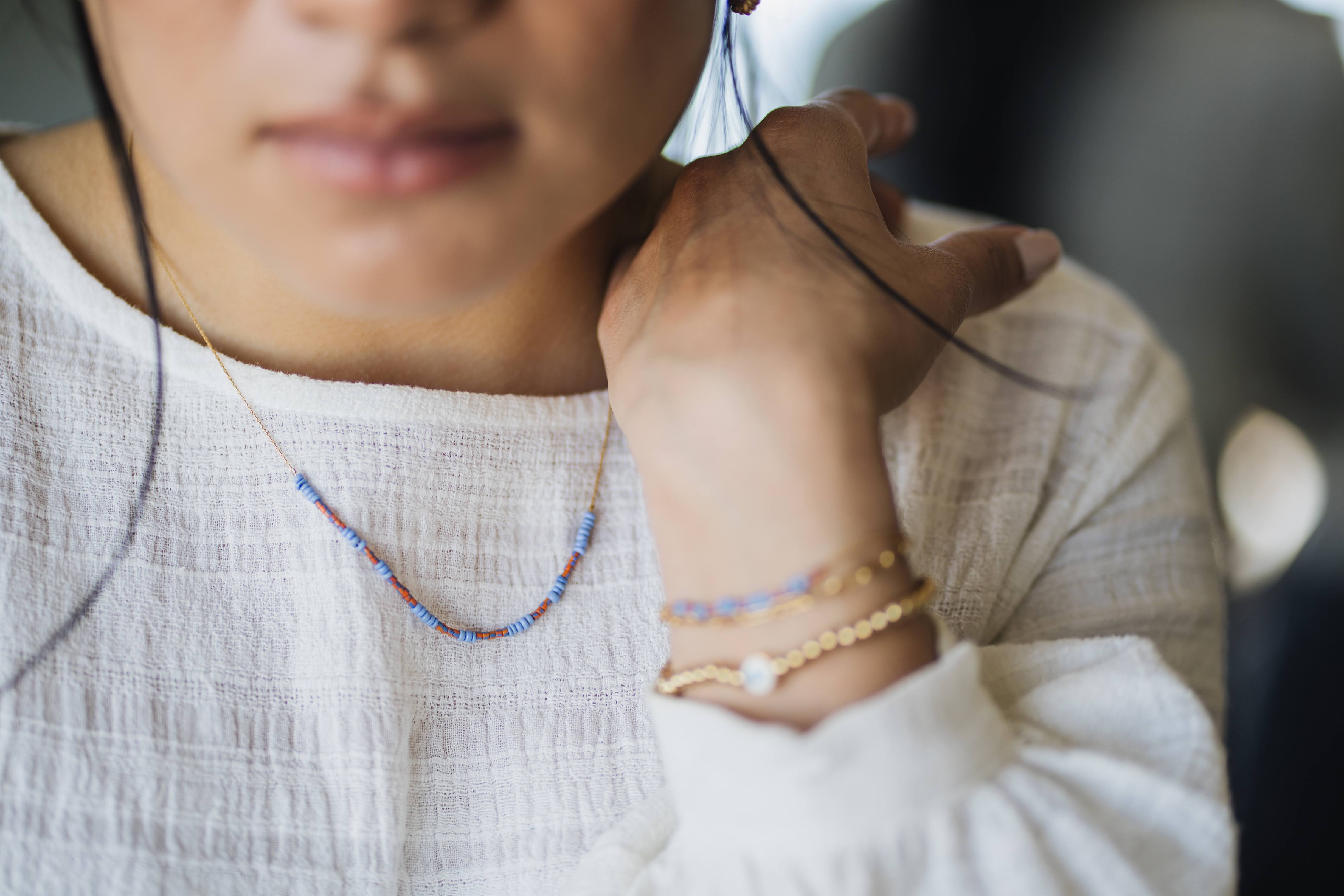 Beaded Snake Necklace