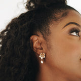 Blooming Flower Drop Earring