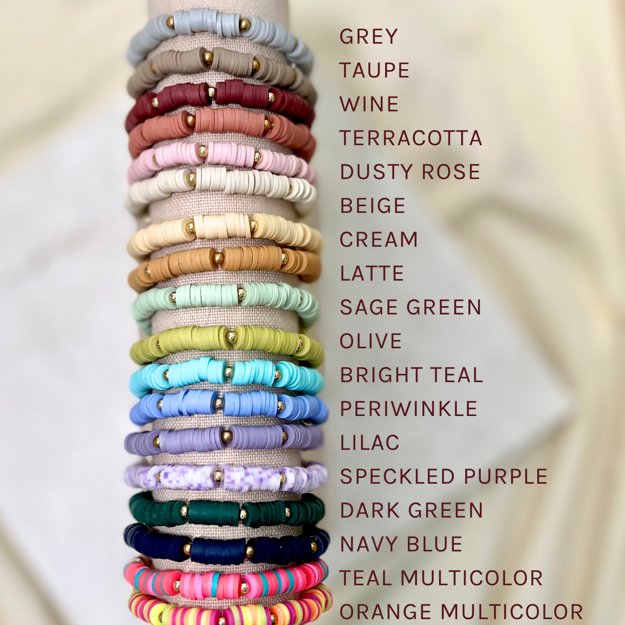 Evil Eye Heishi Bracelet