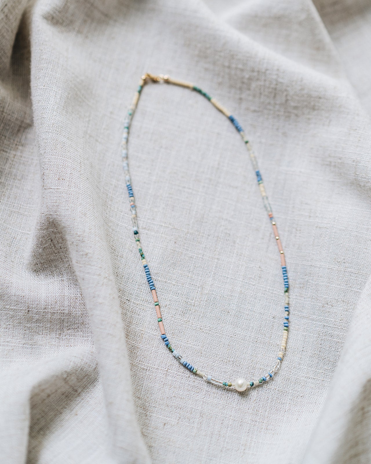 Vintage Beaded Pearl Necklace