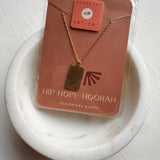 Hammered Plate Necklace