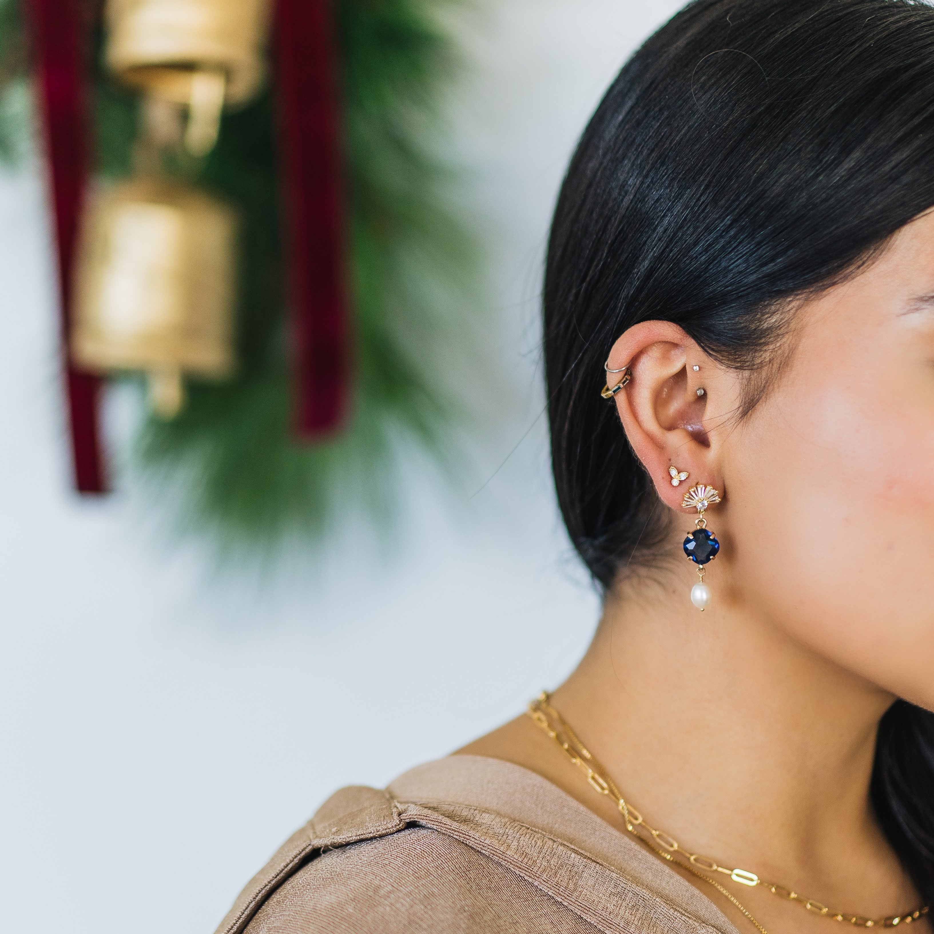 Crystal Square Earrings