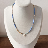 Personalized Mother of Pearl Initial Necklace