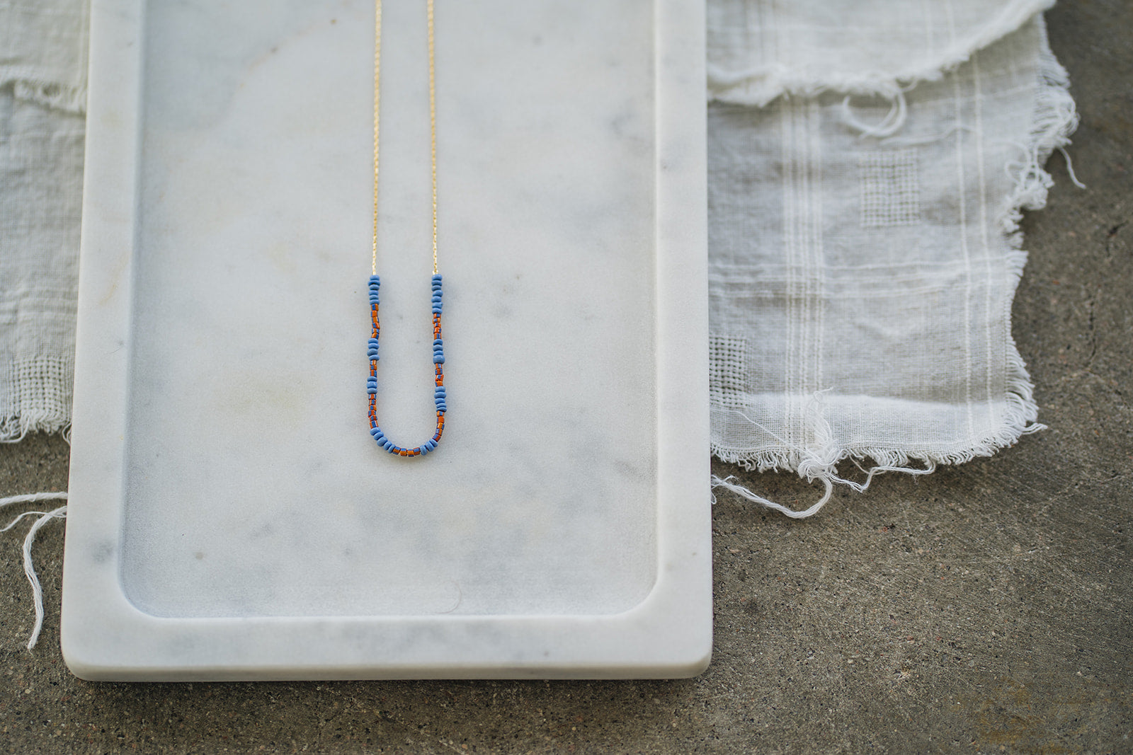 Beaded Snake Chain Necklace