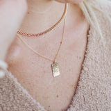 Hammered Plate Necklace
