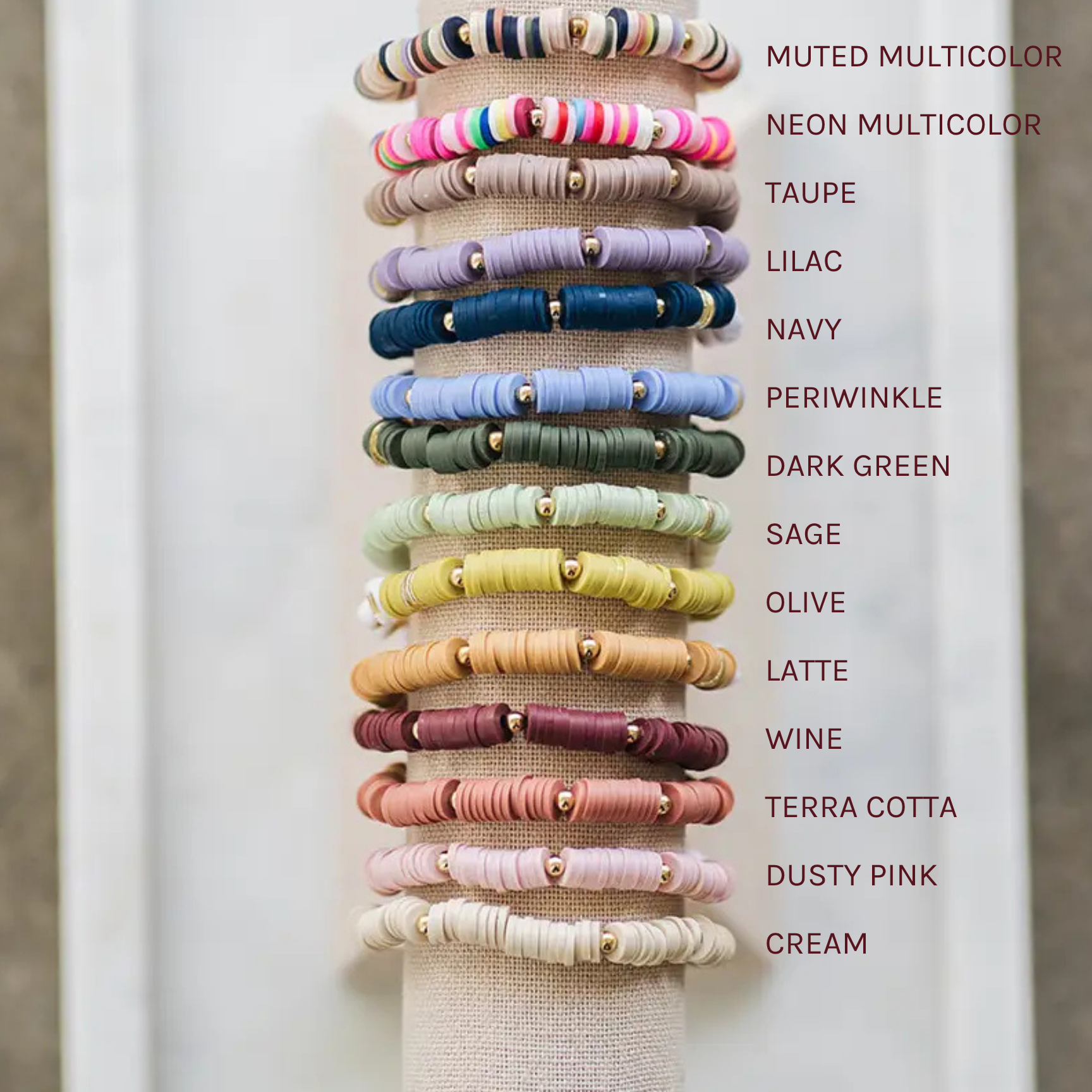Evil Eye Heishi Bracelet