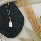 Hammered Plate Necklace