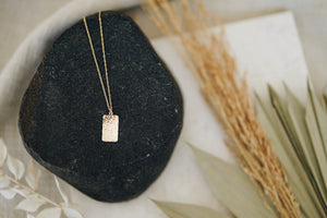 Hammered Plate Necklace