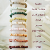 Customized WORD Heishi Bracelet