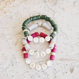 Customized WORD Heishi Bracelet