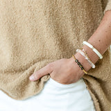 Customized WORD Gold Beaded Bracelet