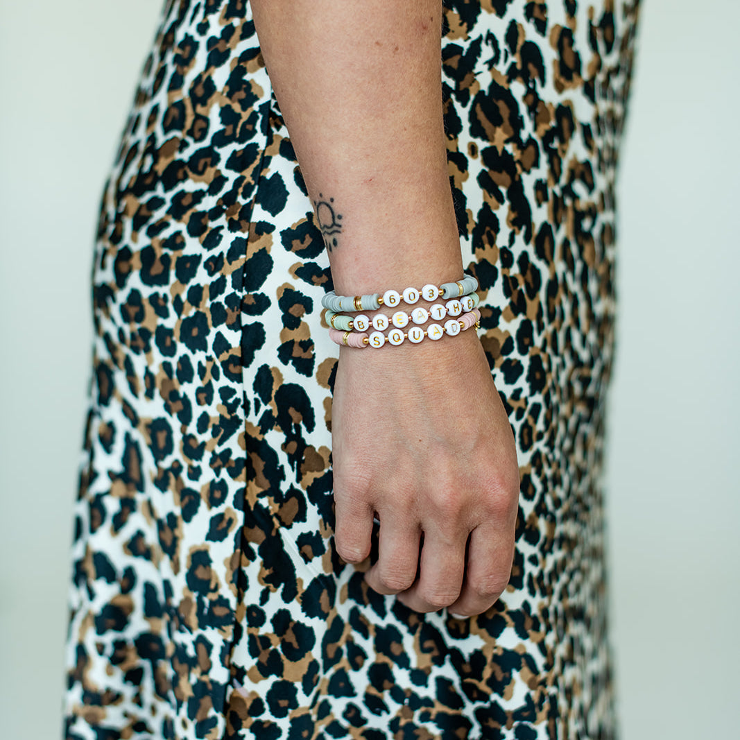 Customized WORD Heishi Bracelet