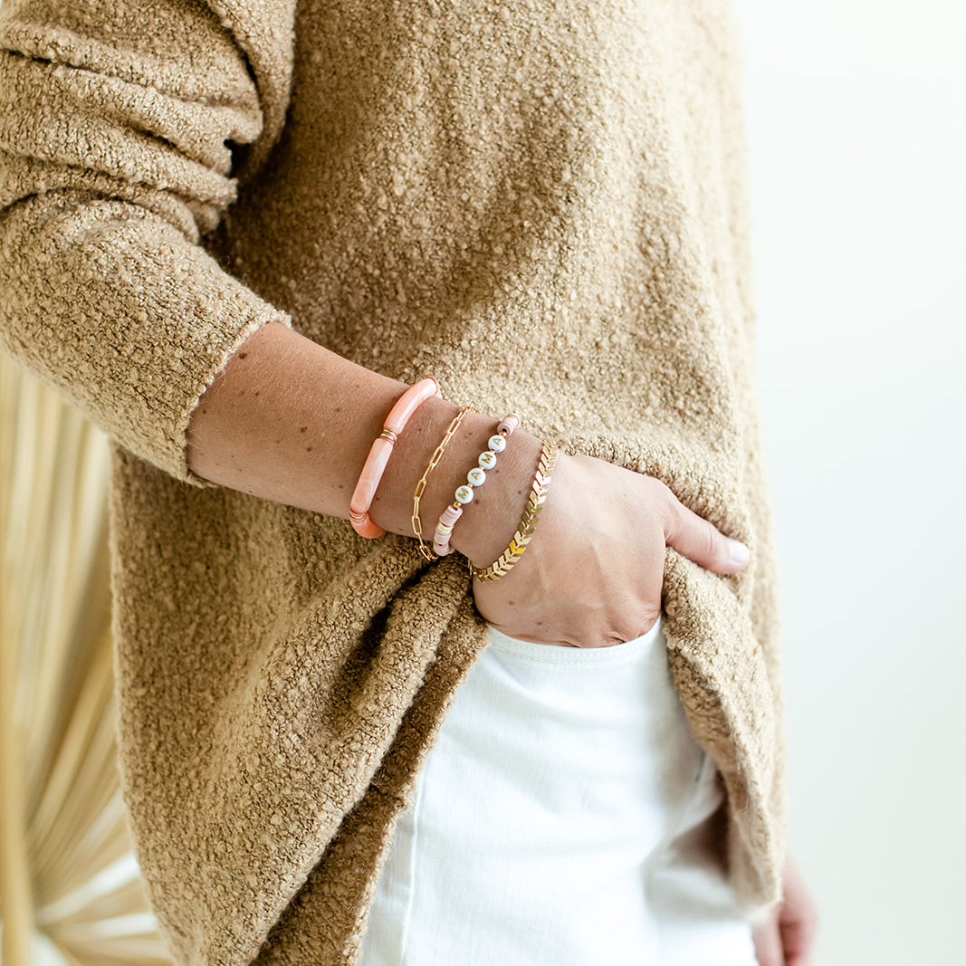 GIRL MOM Heishi Bracelet